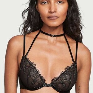 Victoria's Secret Black Plunge Push-Up Bra